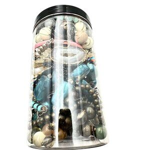 Mystery Jewelry Jar #1883 Wearable Quality Pieces 2lbs Necklace Bracelet Earring